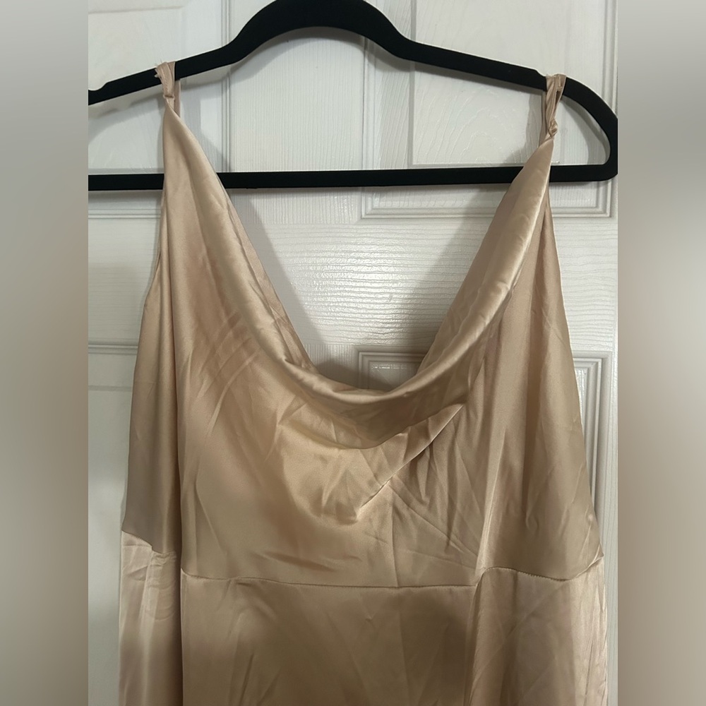 Shein Elegant Champagne Slip Dress 4X - Picture 2 of 5